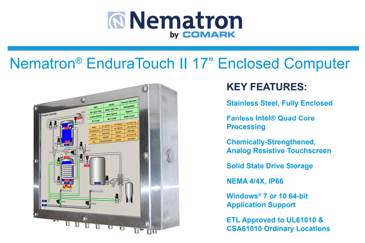 EDT1700T 17-Inch EnduraTouch II Enclosed Computer